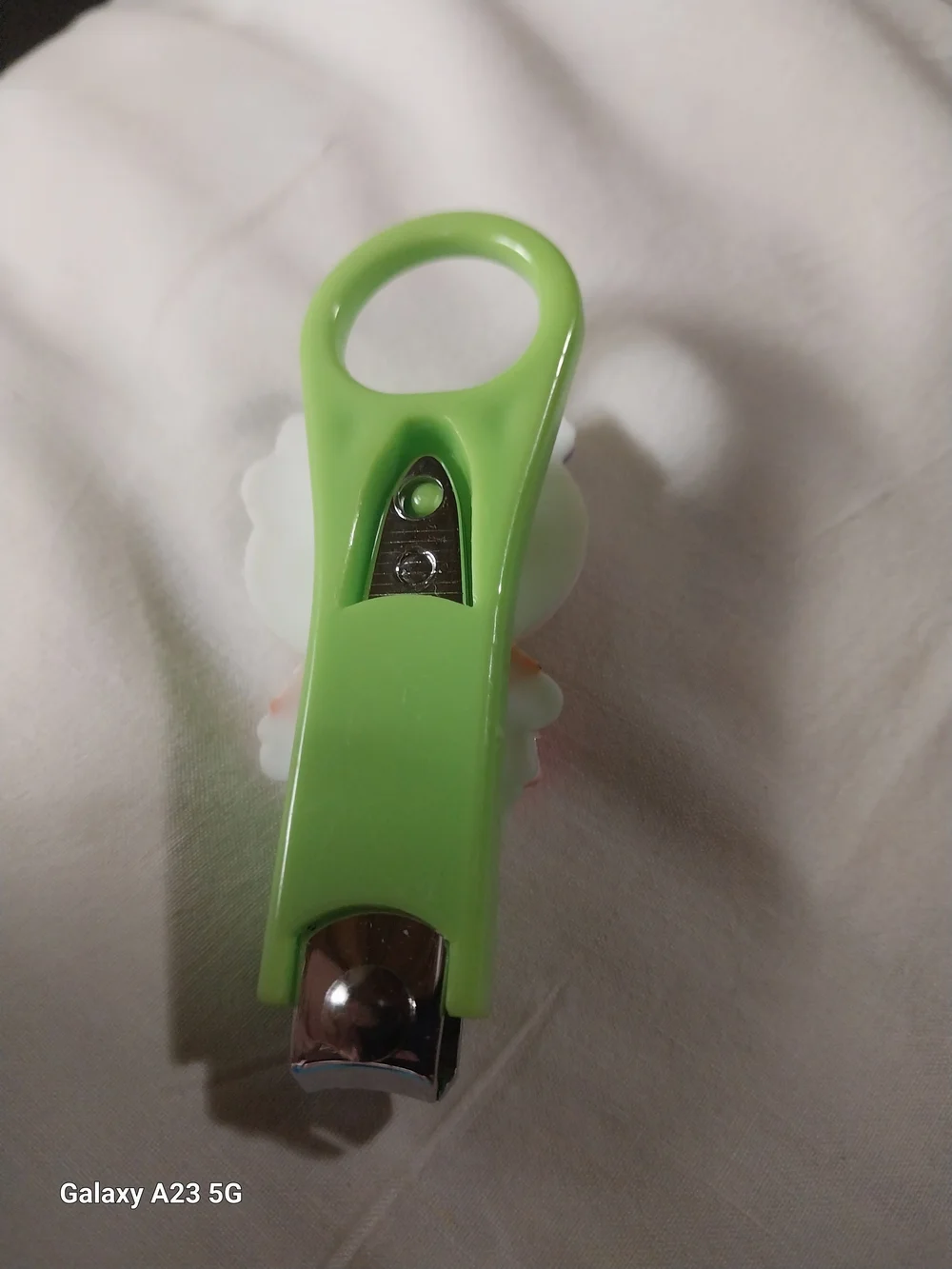 Cute White Kitty Silicone Nail Clippers with Loop For Keychain Or Bag Charm